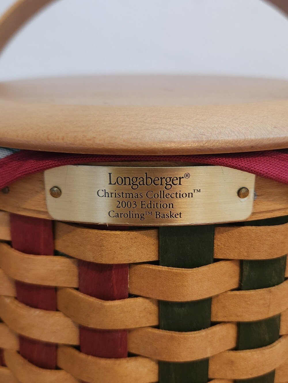 Longaberger 2003 Holiday Caroling Basket - Picture 5 of 9